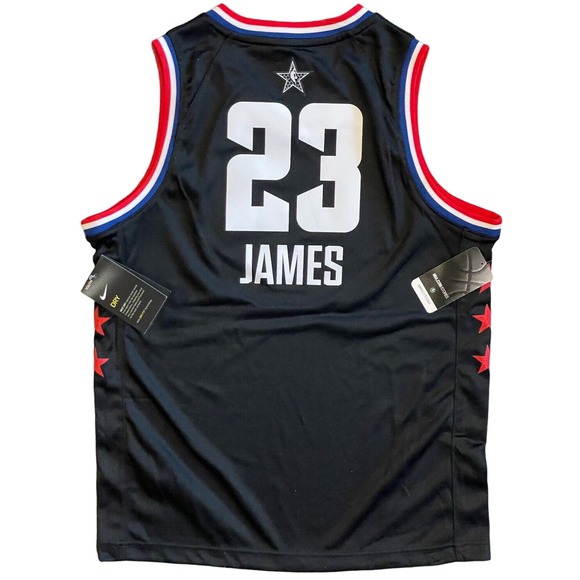 Nike Los Angeles Lakers Lebron James 2019 Allstar Jersey Youth Large NWT - Picture 2 of 15